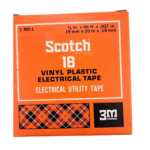 Vintage Scotch 3M Nitto 226 Vinyl Electrical Tape Bundle Lot 3 Rolls Gray Black - Picture 5 of 6